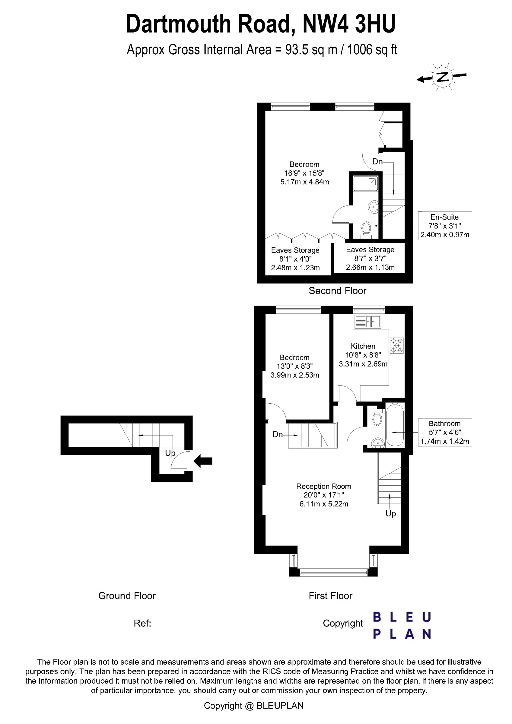 44 Dartmouth Road, London floorplan