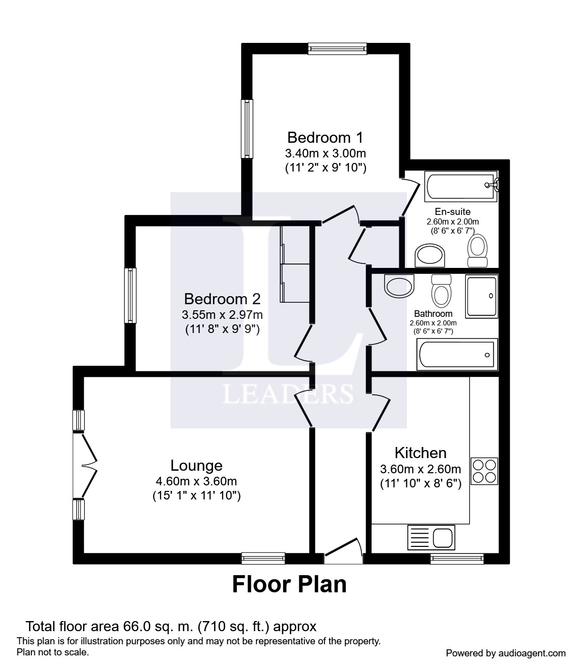 2 Bedrooms Flat to rent in Hillside Road, St.Albans AL1