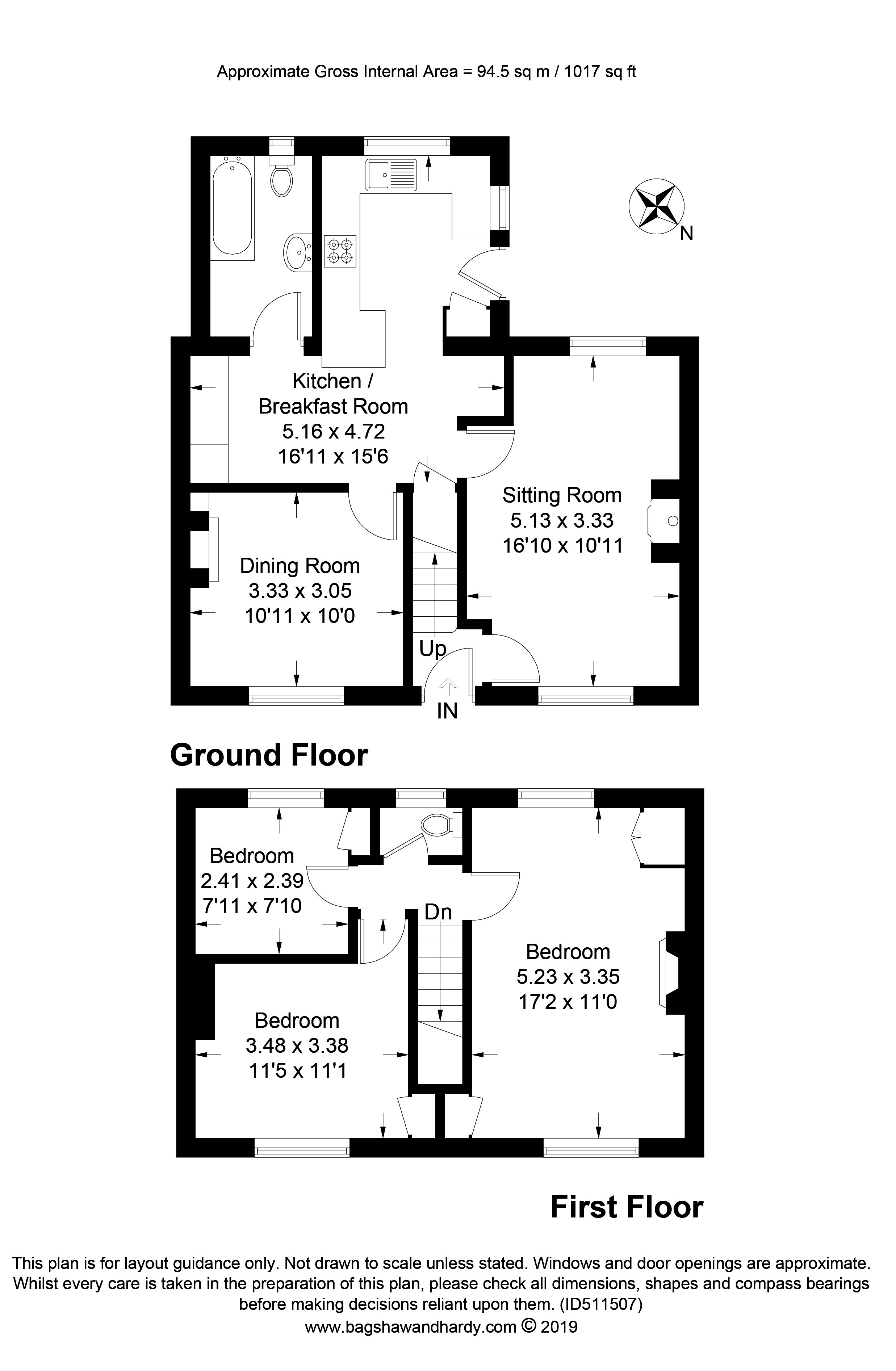 3 Bedrooms Terraced house for sale in Pollards Wood Road, Hurst Green, Oxted RH8
