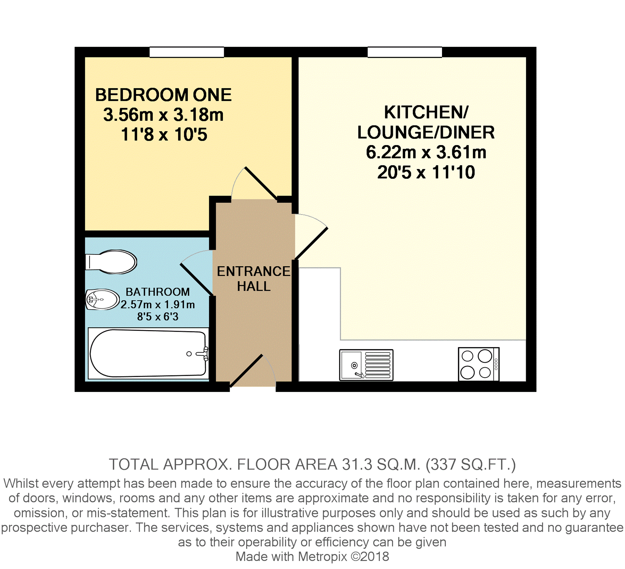 1 Bedrooms Flat for sale in Bonham Way, Gravesend DA11
