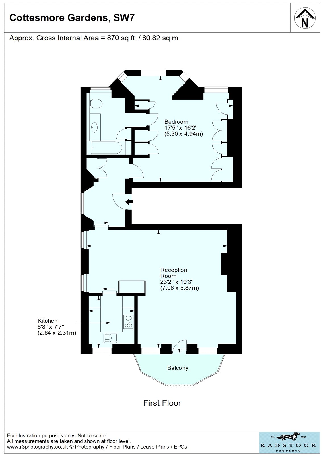 Cottesmore Gardens, London floorplan