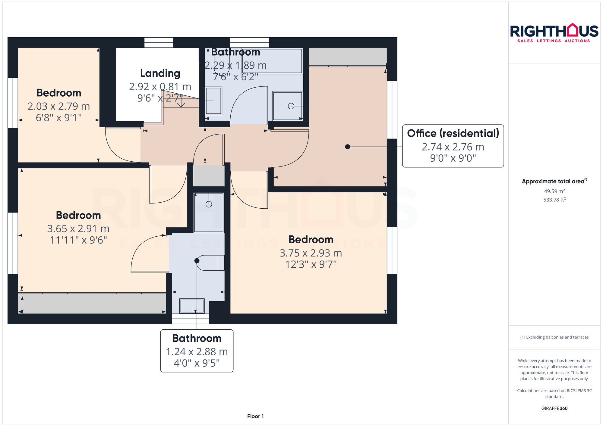 16 Badgers Way, Bradford floorplan