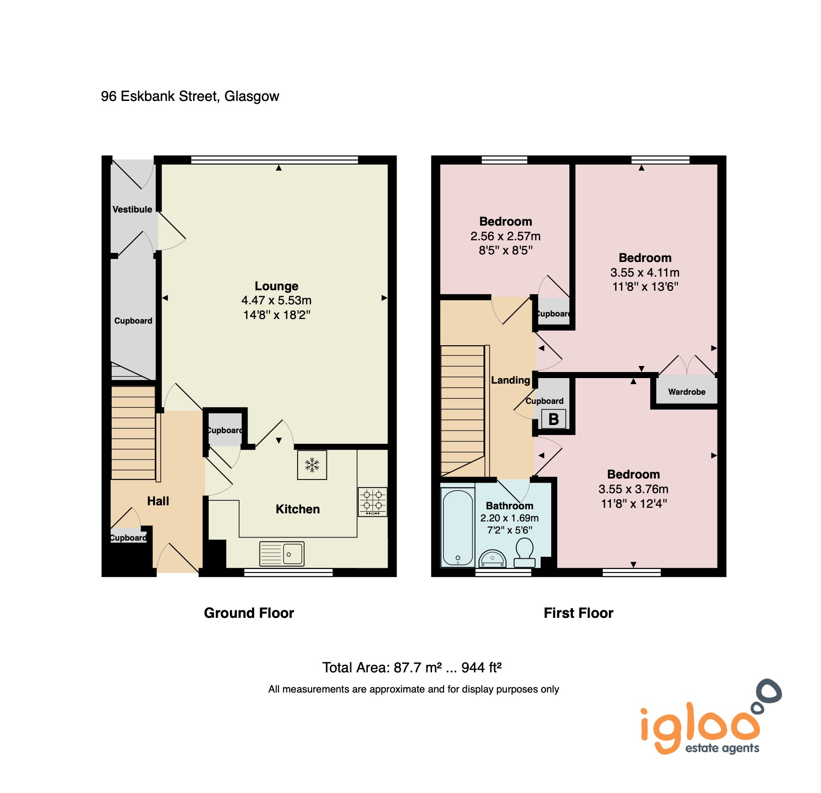96, Eskbank Street, Glasgow floorplan