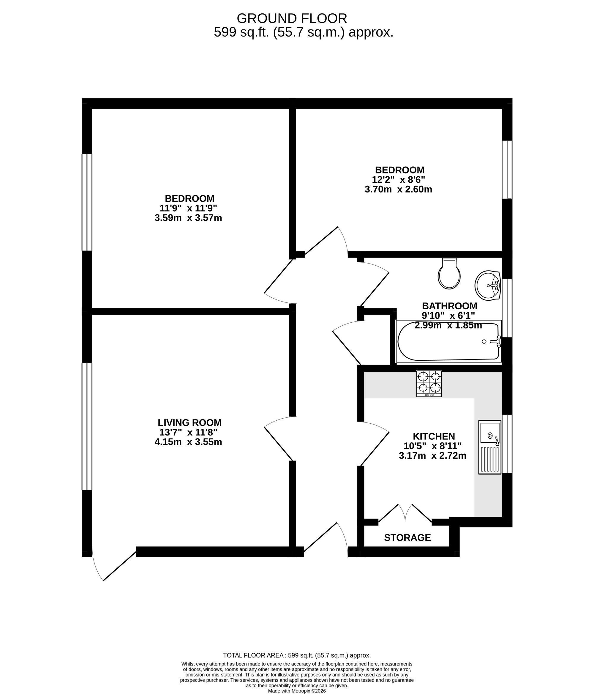 54b Somerford Grove Estate, London floorplan