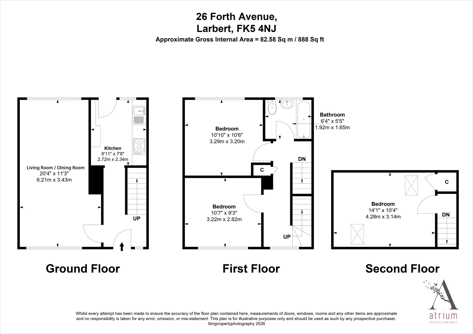 26 Forth Avenue, Larbert floorplan