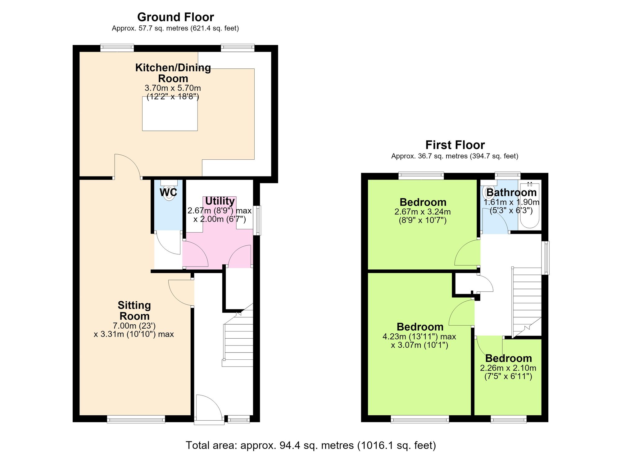 43 Hillside Avenue, Manchester floorplan