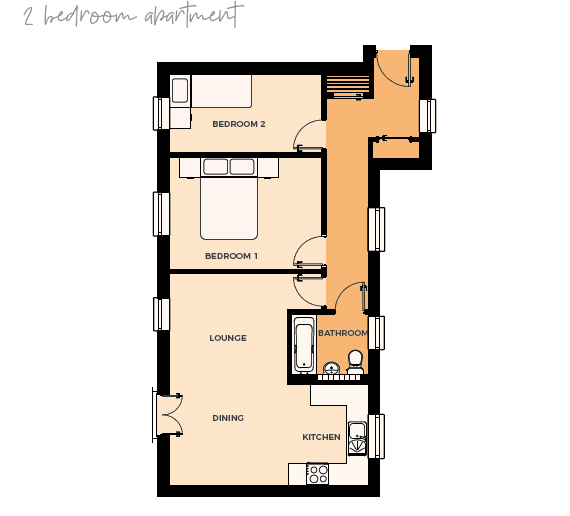 2 Bedrooms Flat for sale in St James Park Road, Northampton NN5