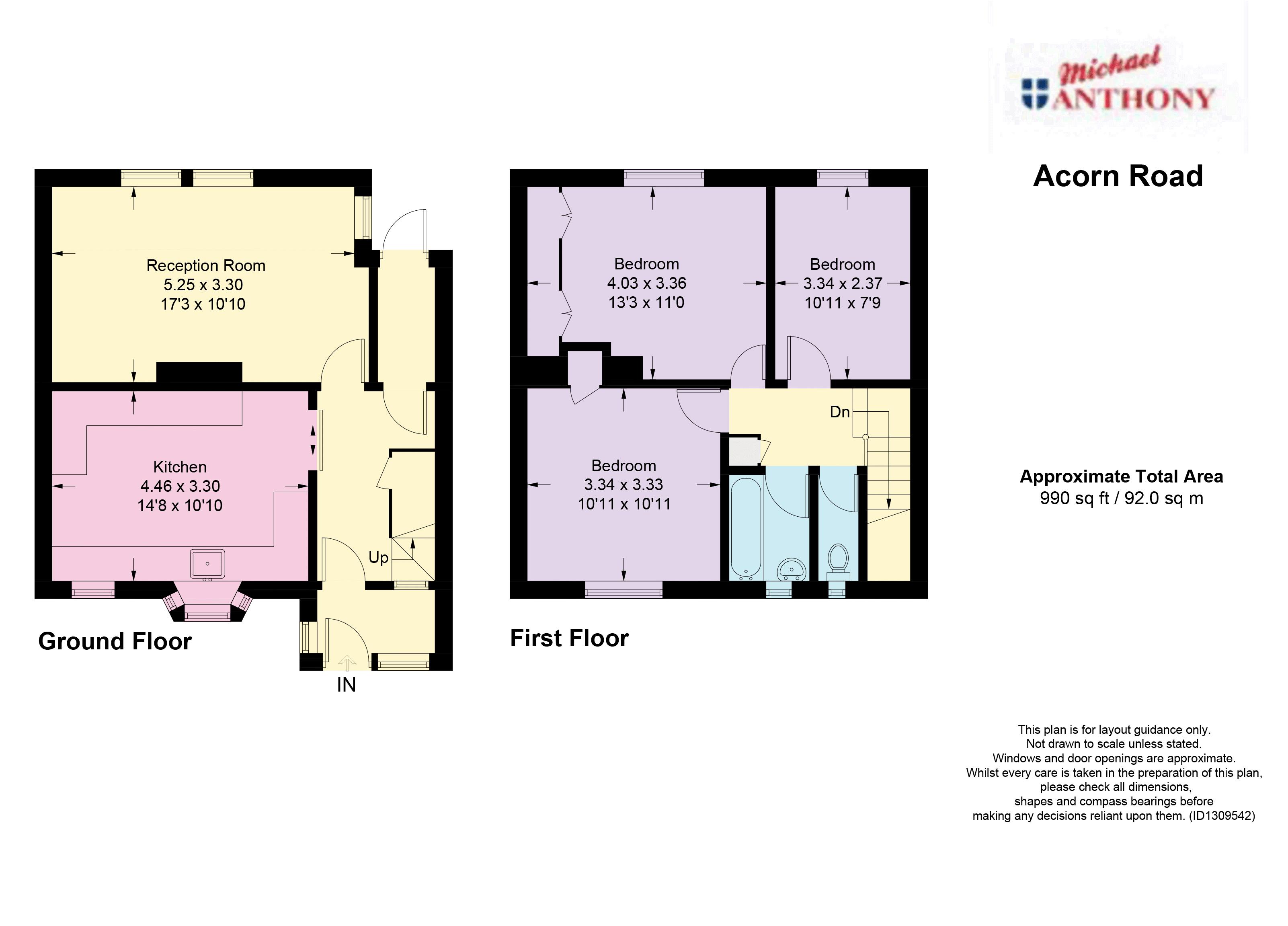 44, Acorn Road, Hemel Hempstead floorplan
