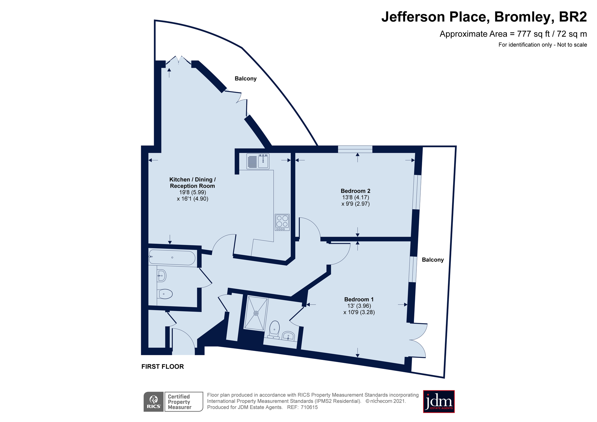 Jefferson Place, Bromley BR2, 2 bedroom flat for sale 58317675