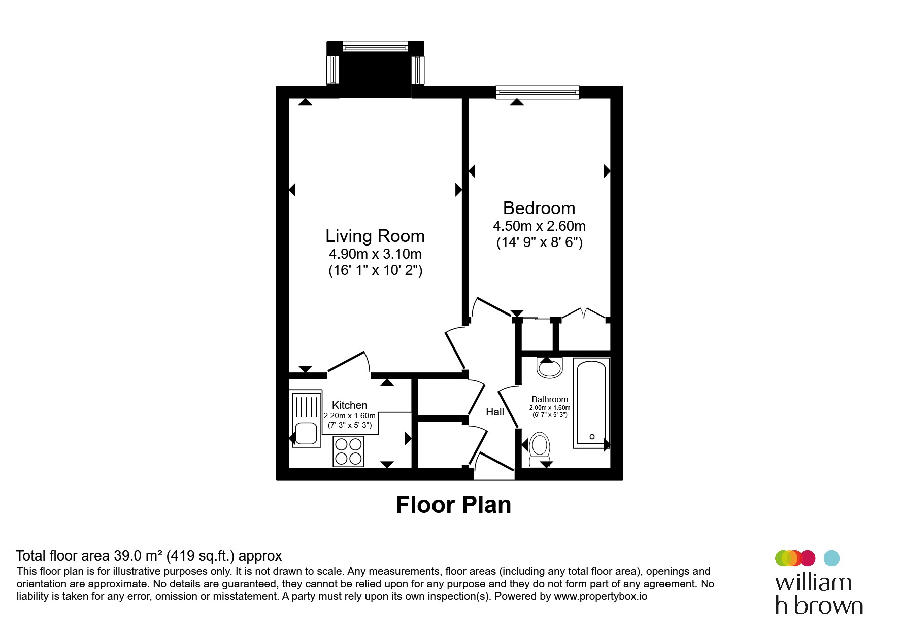 16, St Georges Court, Great Yarmouth floorplan