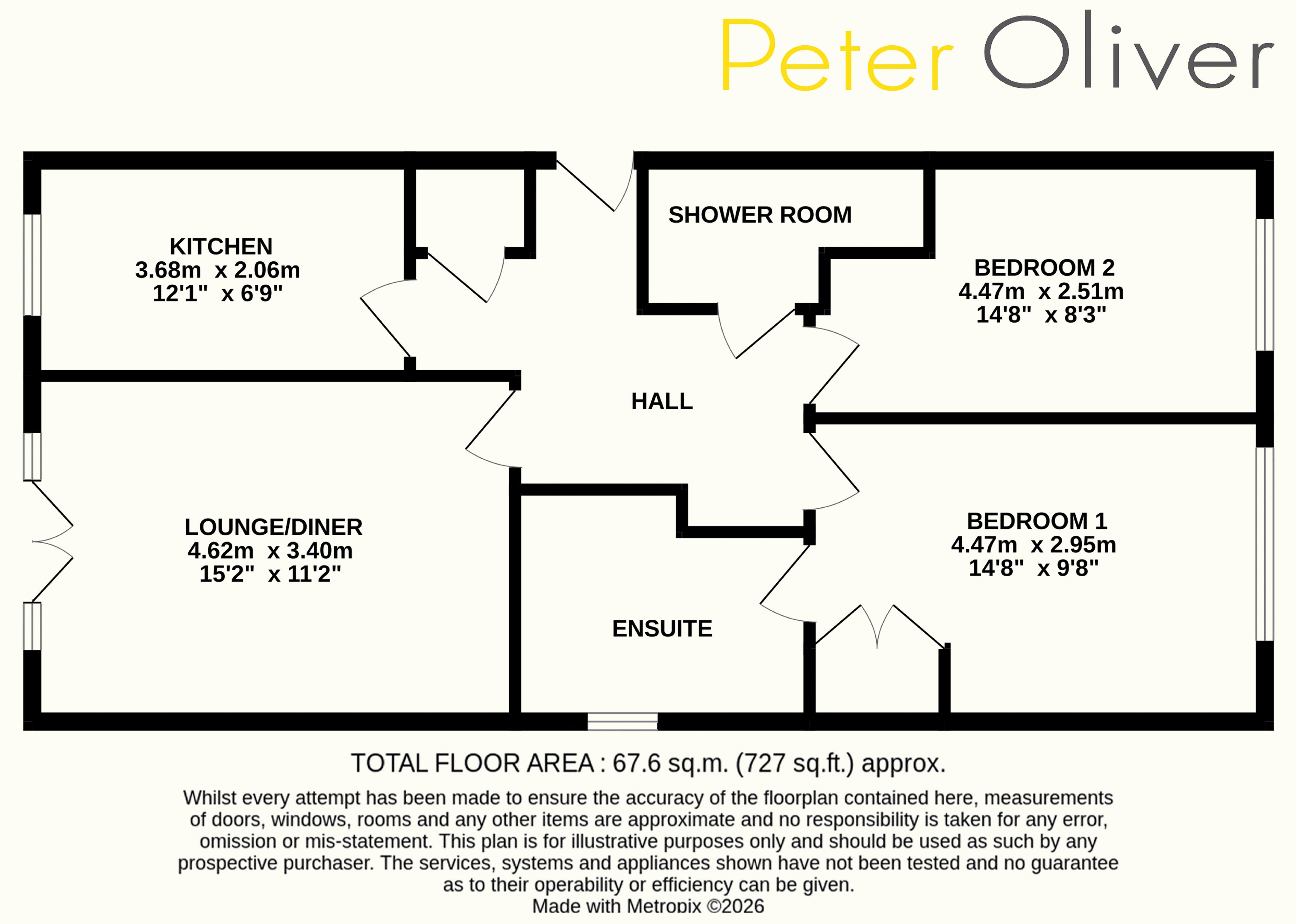 Flat 6 Florence House, Mutton Hall Hill, Heathfield floorplan