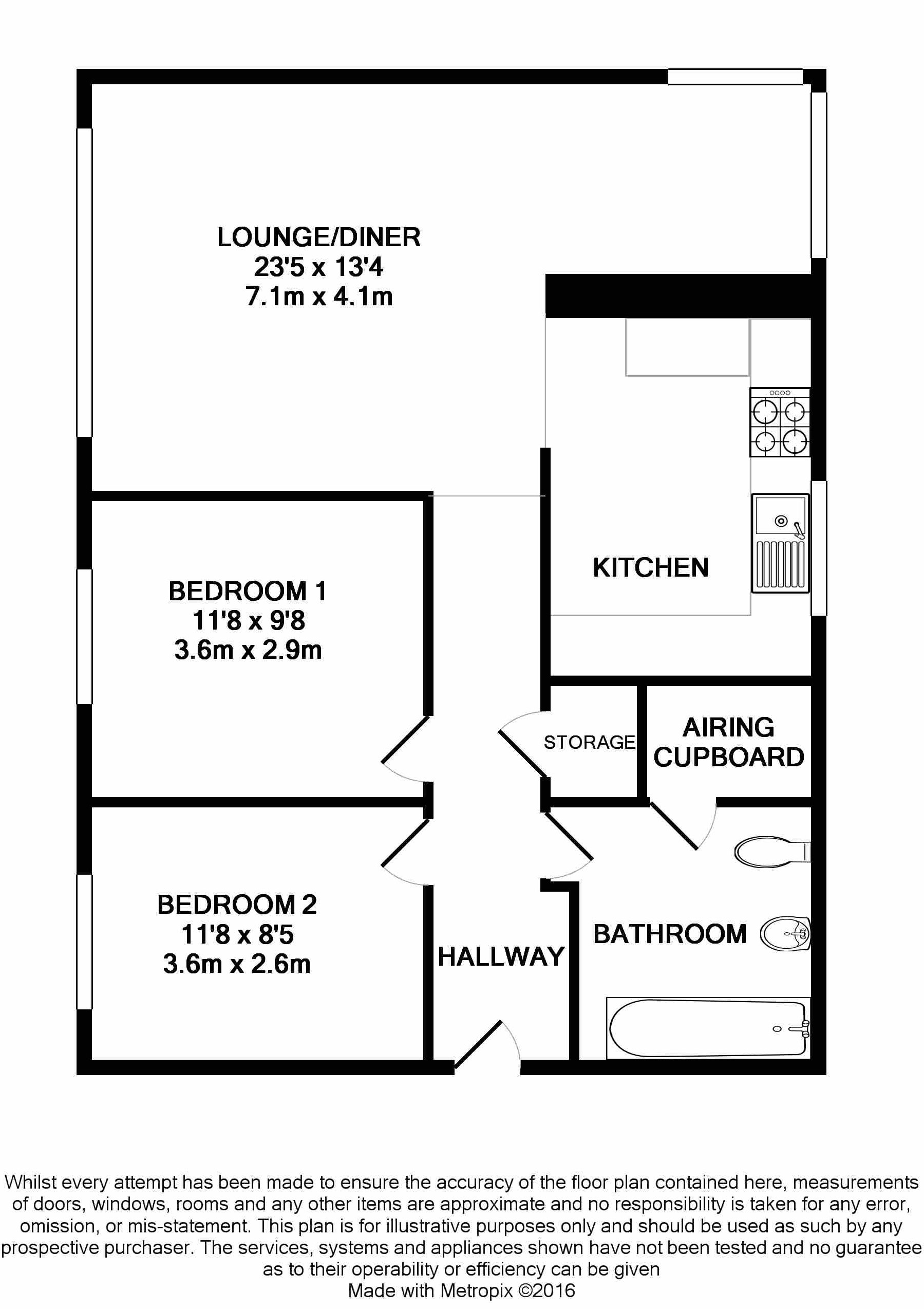 2 Bedrooms Flat to rent in Warren Road, Guildford GU1