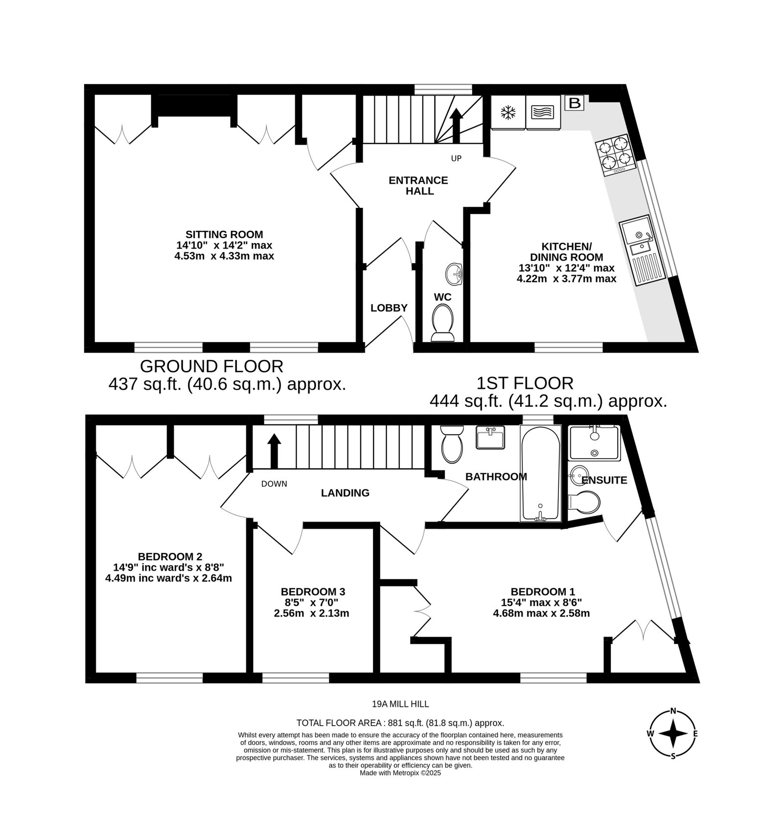 19a,The Old Barn, Mill Hill, Alresford floorplan