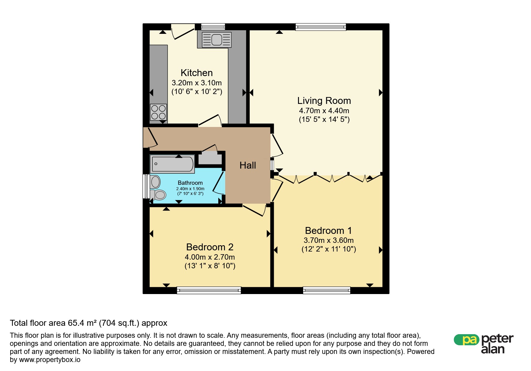1, Heol Isaf, Treharris floorplan