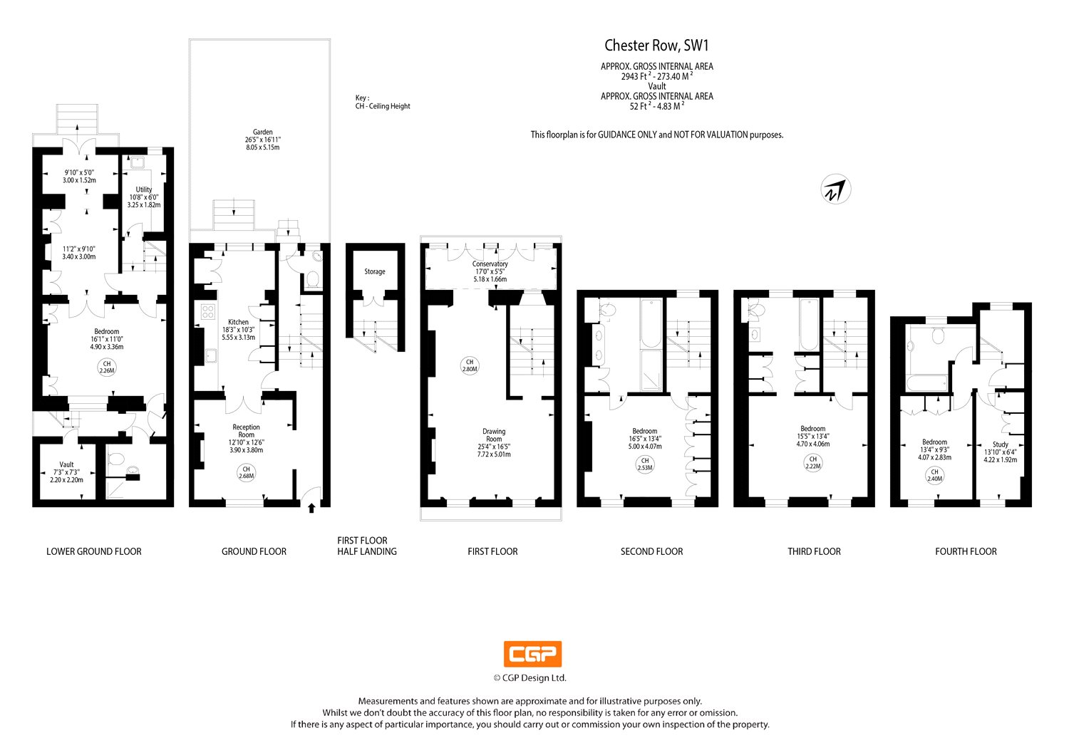 5 Bedrooms Terraced house to rent in Chester Row, Belgravia, London SW1W