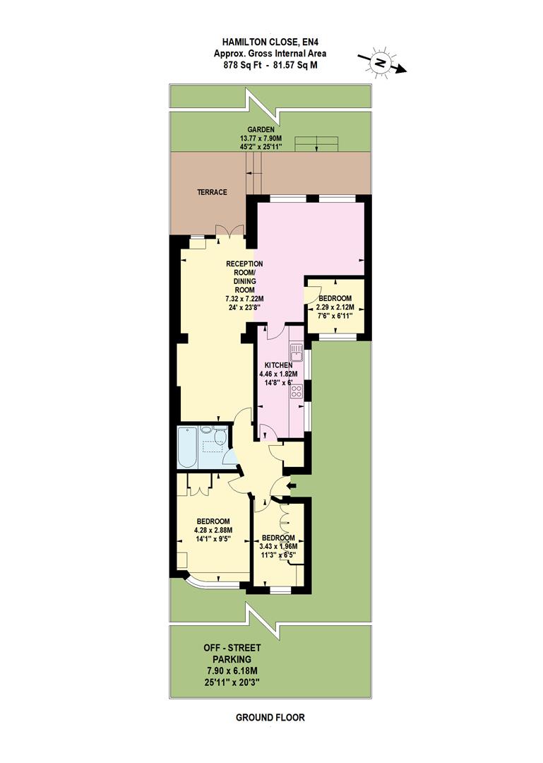 2, Hamilton Close, Barnet floorplan