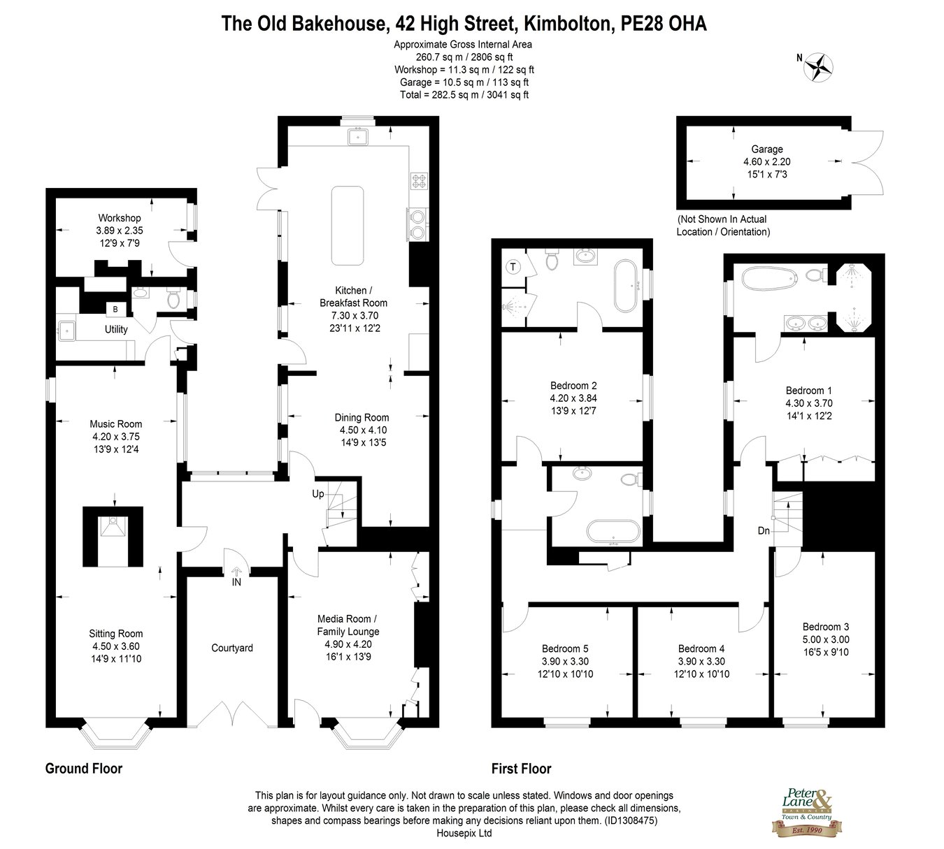 The Old Bakehouse, High Street, Huntingdon floorplan