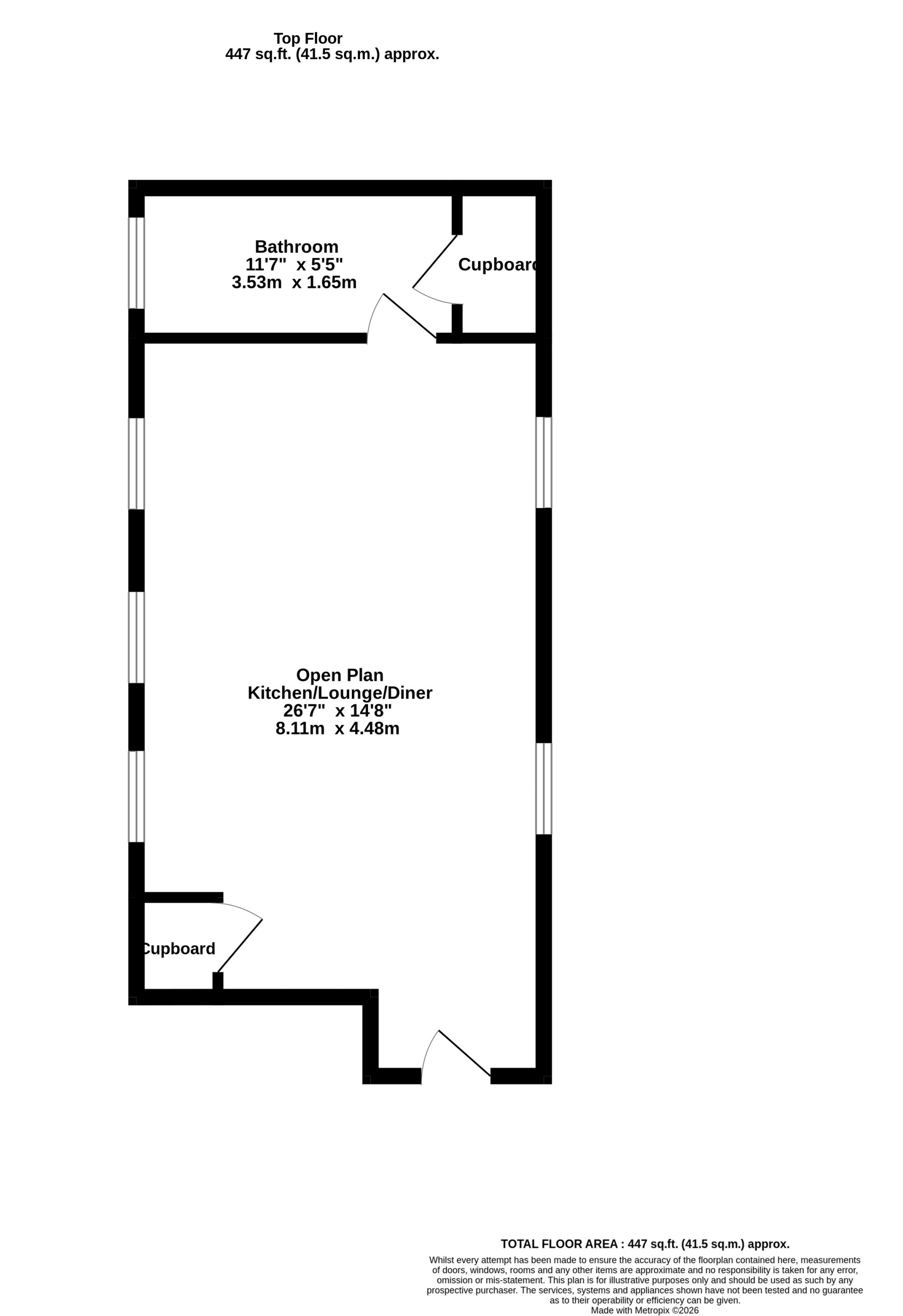 Flat 7 The Old School,, London Road, Westerham floorplan