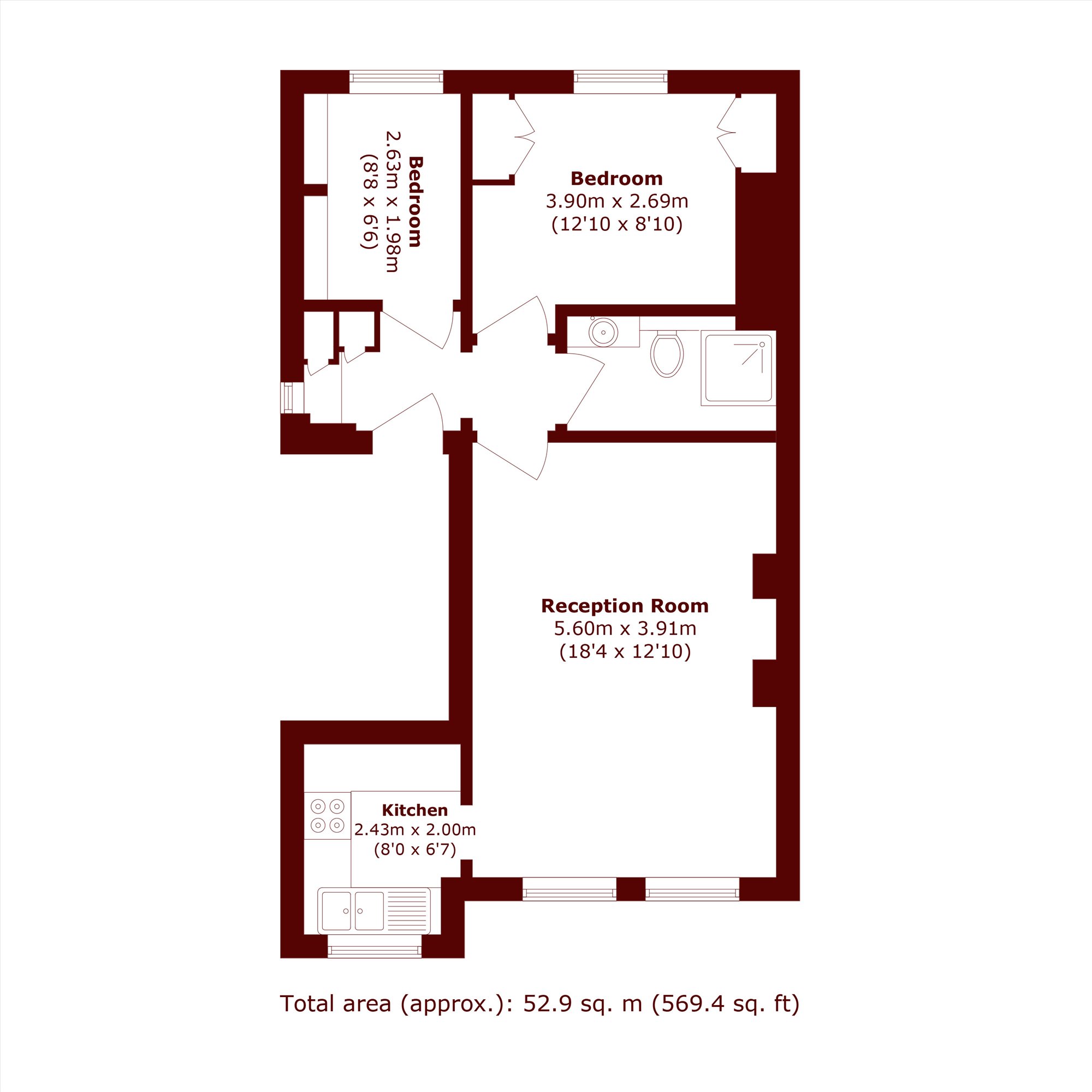 31C, Brondesbury Road, London floorplan