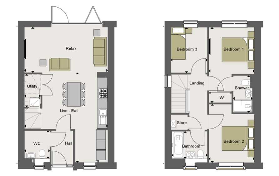 3 bed semidetached house for sale in Plot 1, The Hamilton, Crosshill