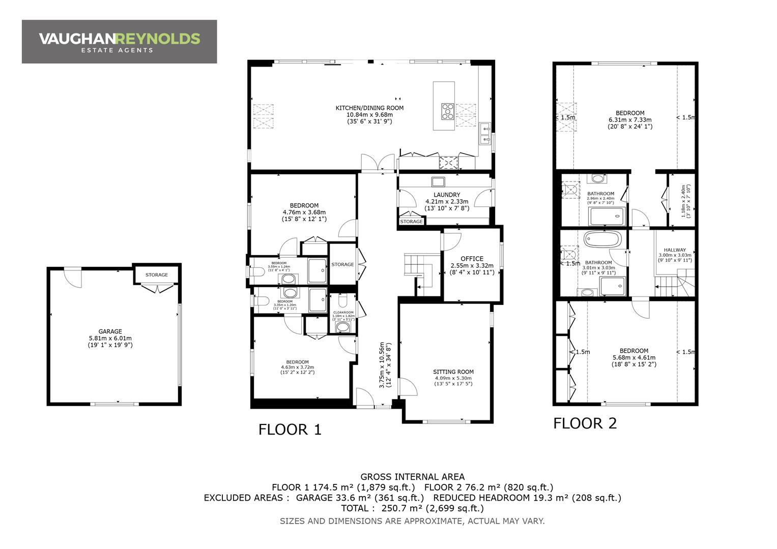 Itchington House, Knightcote Lane, Southam floorplan