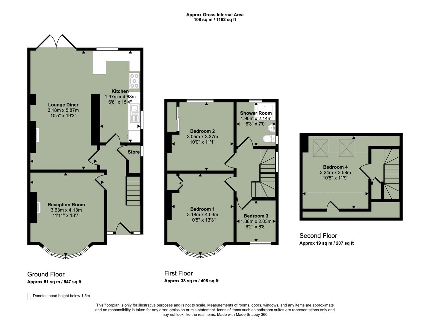 51, New Road, Cardiff floorplan