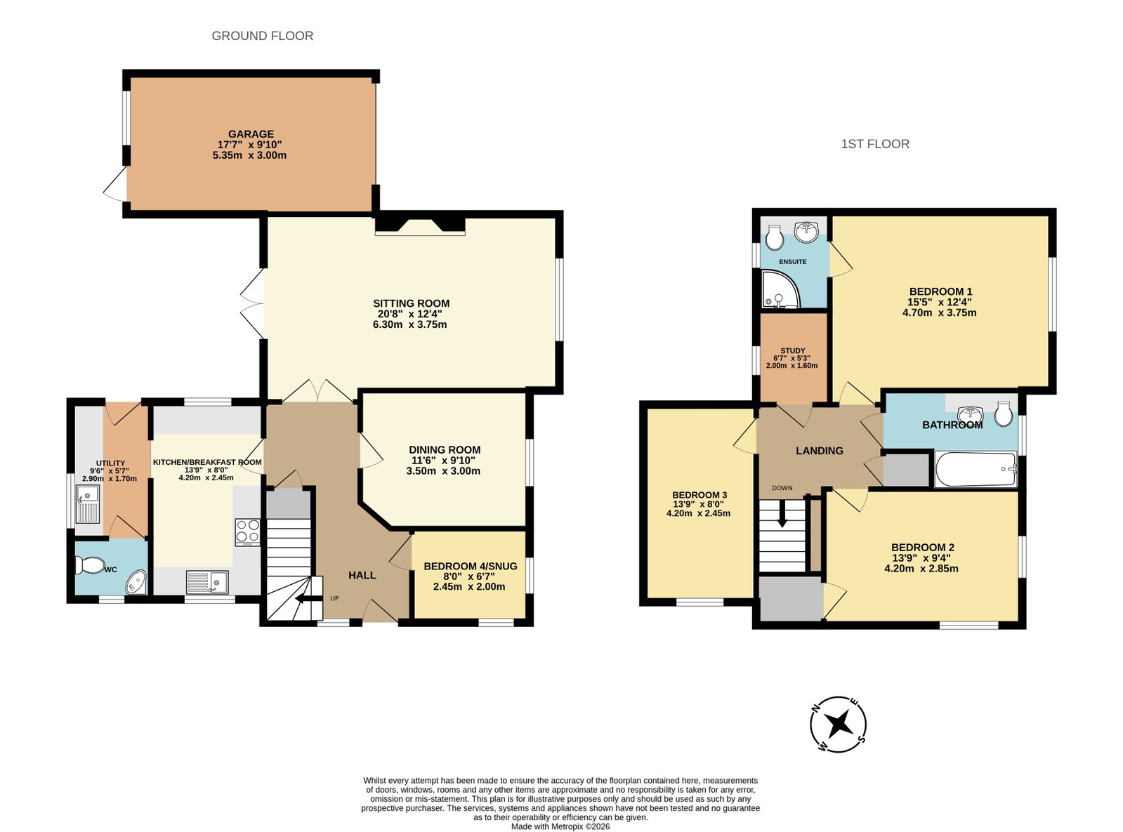 Lea House, 7 Lea Road, Budleigh Salterton floorplan