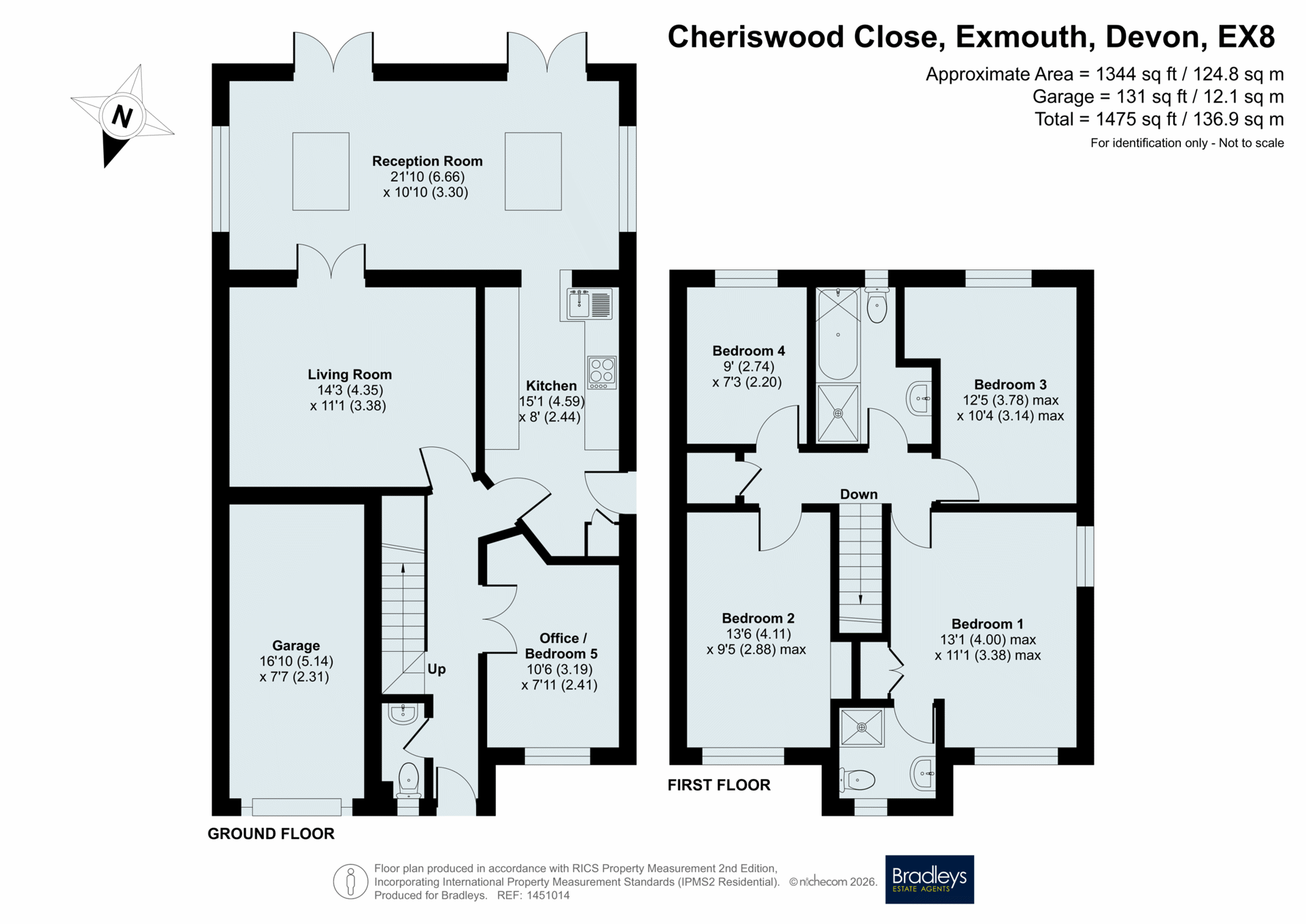 1 Cheriswood Close, Exmouth Devon, Devon floorplan