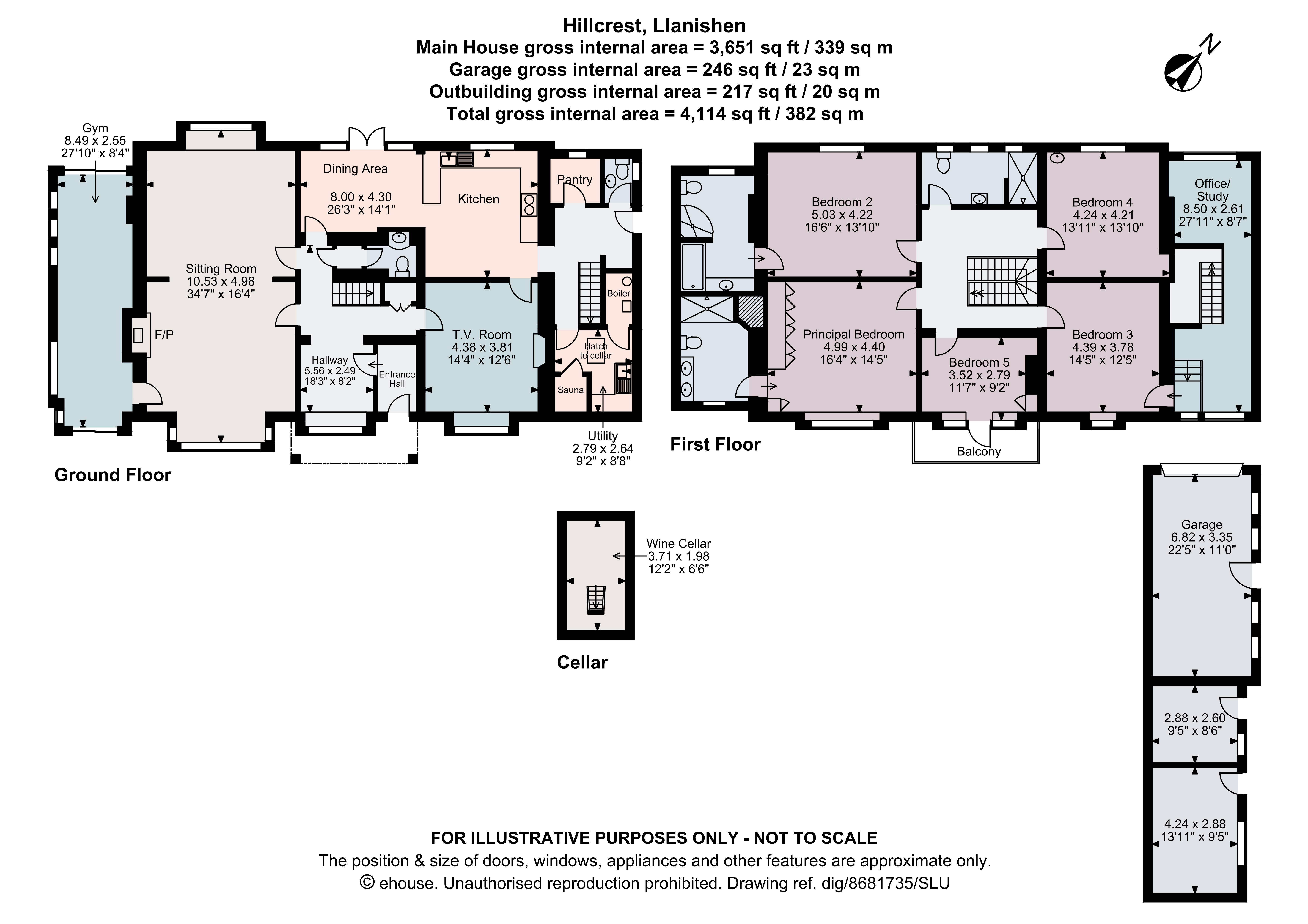 Hillcrest,, Lisvane Road, Cardiff floorplan