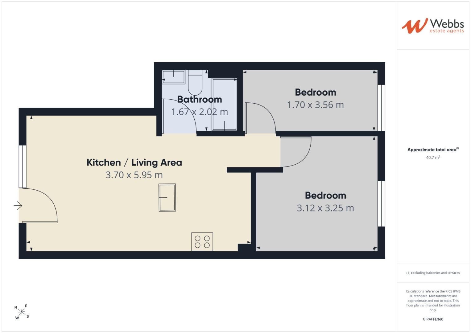 Flat 2, Mary Elizabeth Court, Stafford Street, Cannock floorplan