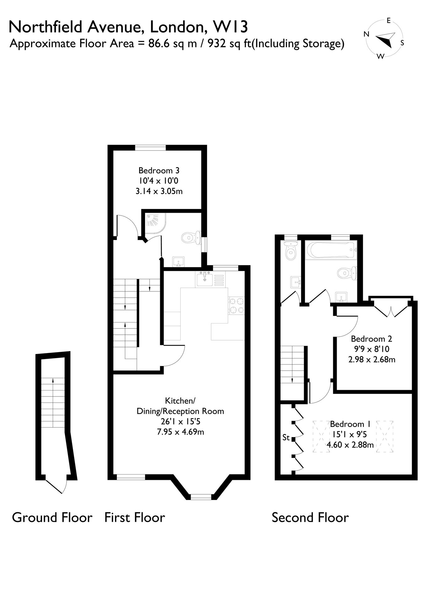 79, Northfield Avenue, Ealing floorplan