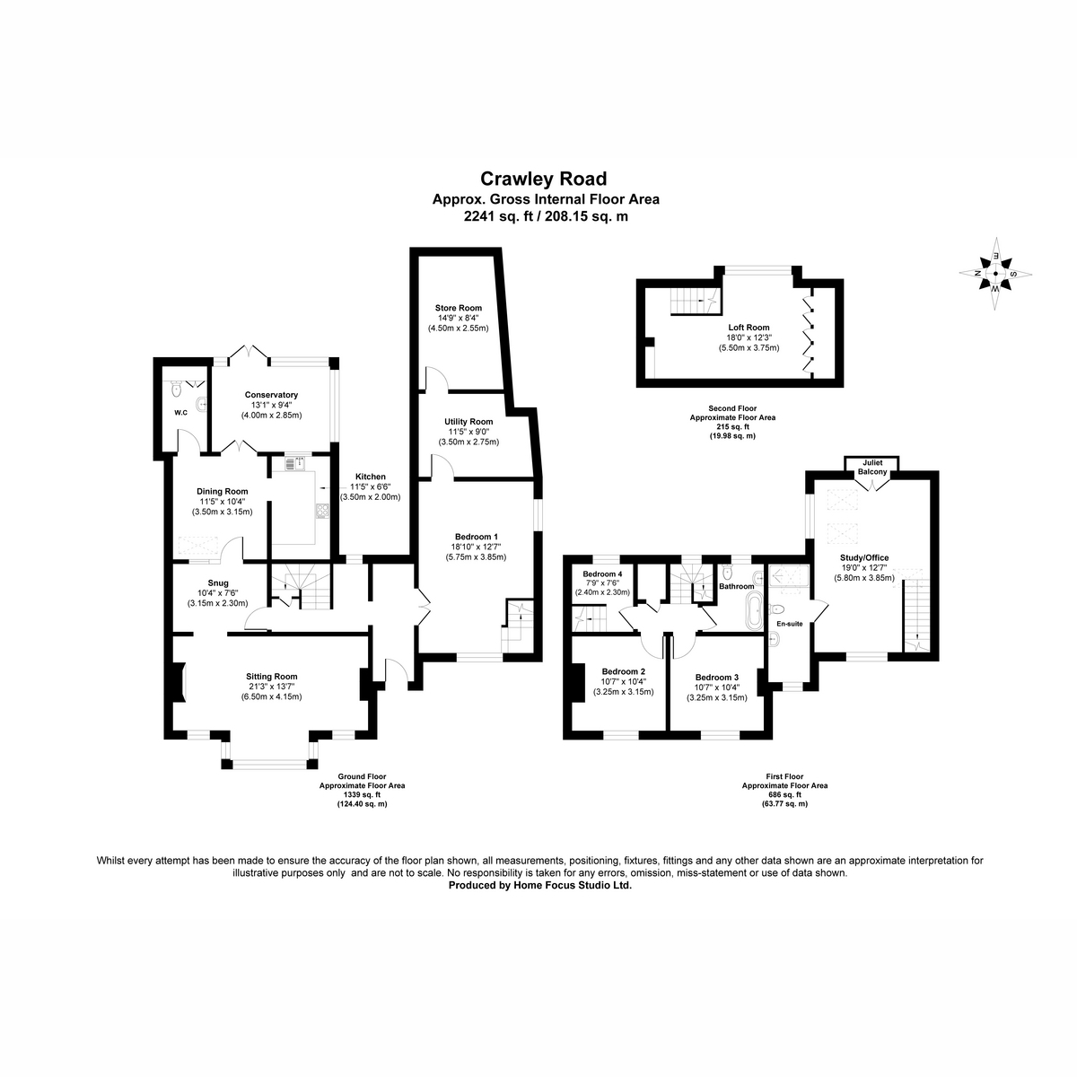 260, Crawley Road, Horsham floorplan