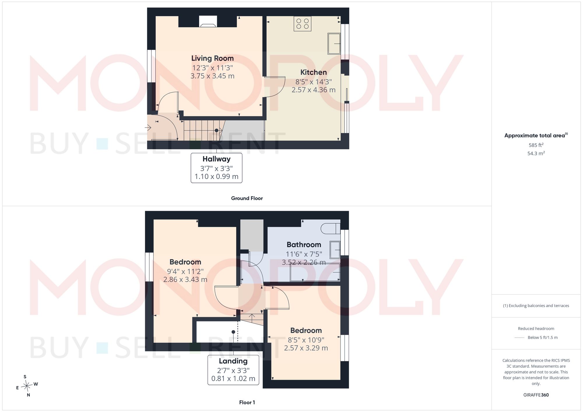 4 Oakfield Cottages Old Wrexham Road, Wrexham floorplan