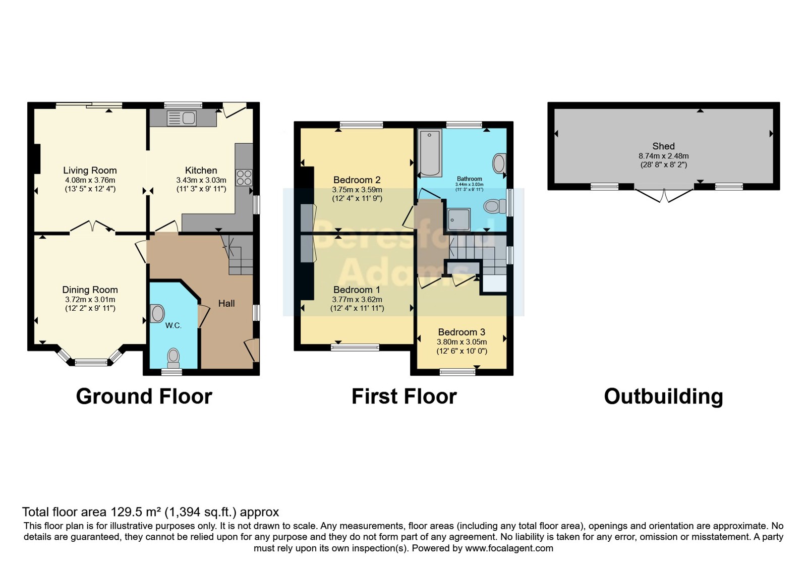 15, Mowbray Road, Conwy floorplan