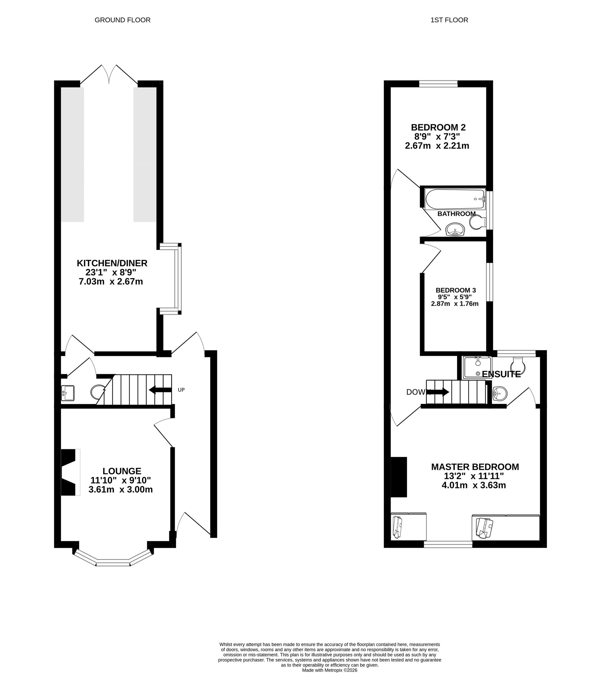3 Essex Road, Southsea floorplan