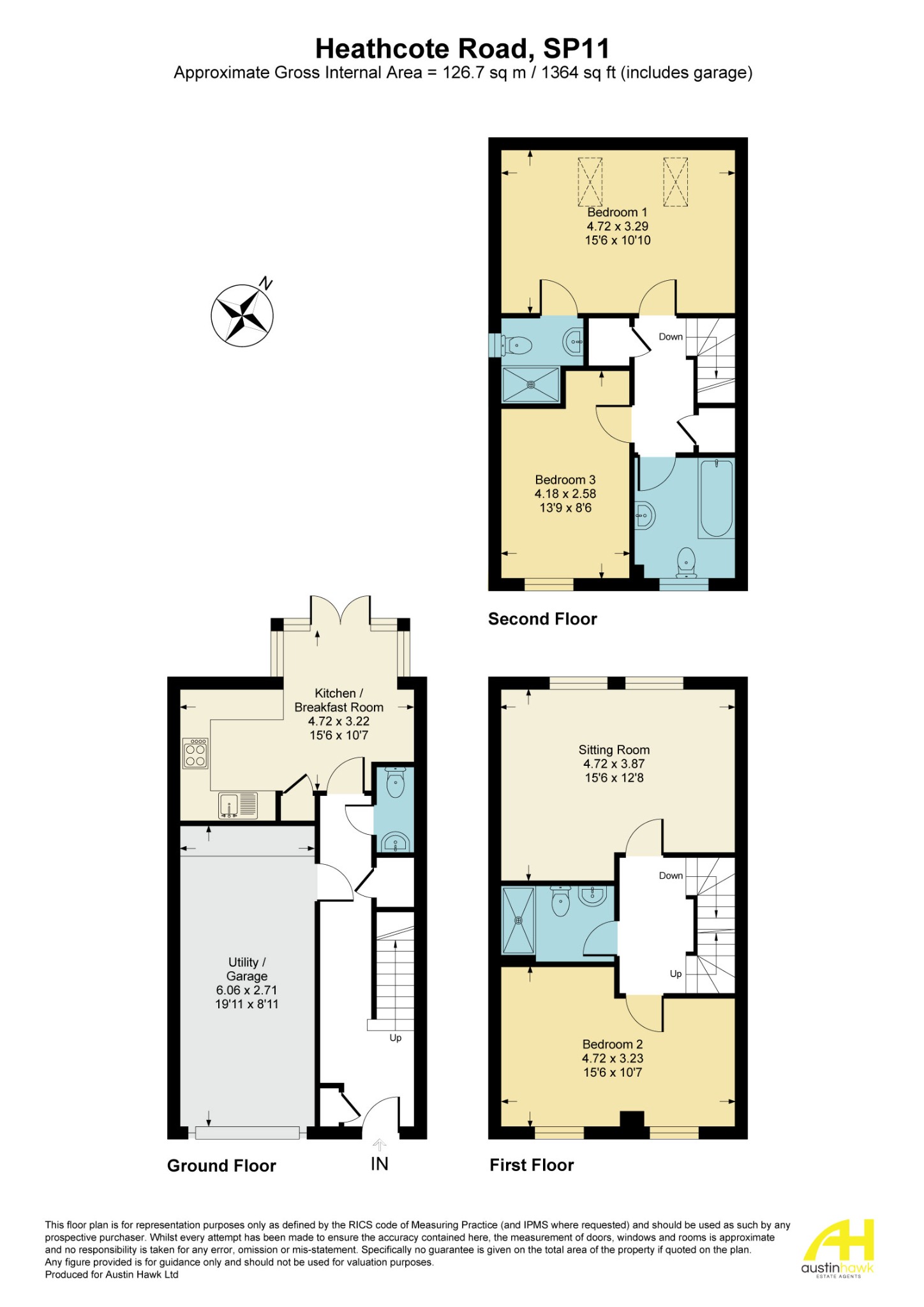 16 Heathcote Road, Picket Piece, Andover floorplan