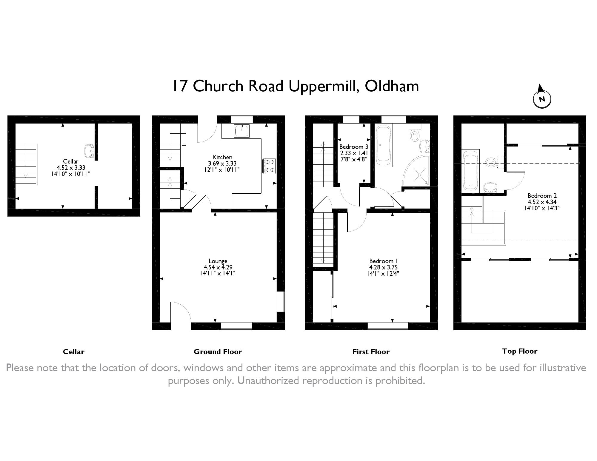 2 Bedrooms  for sale in Church Road, Uppermill, Oldham OL3