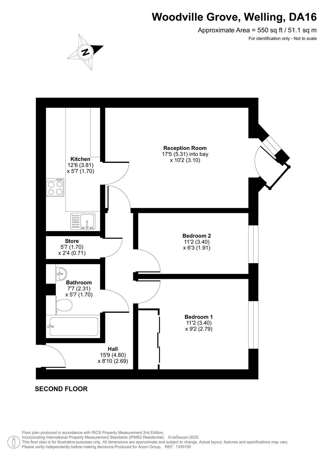 63, Woodville Grove, Welling floorplan