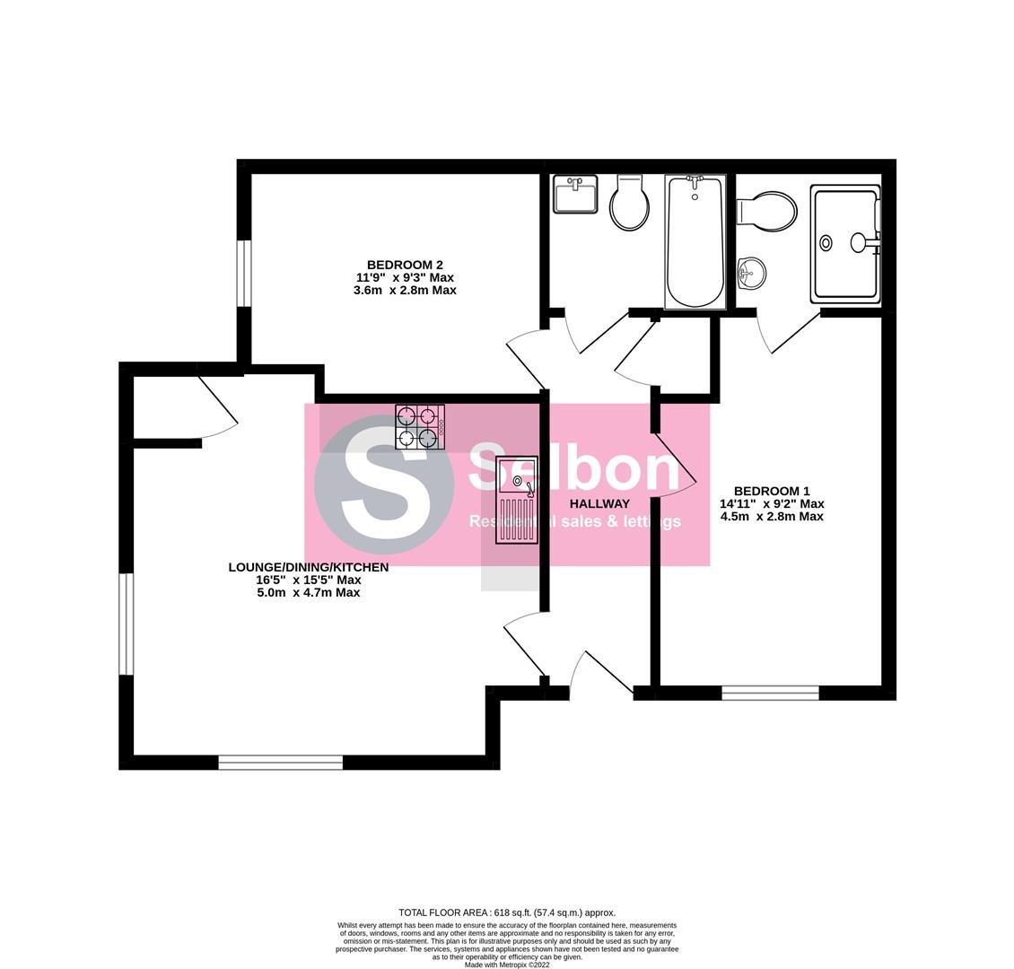 3 Henry Court, Allamand Close, Fleet floorplan