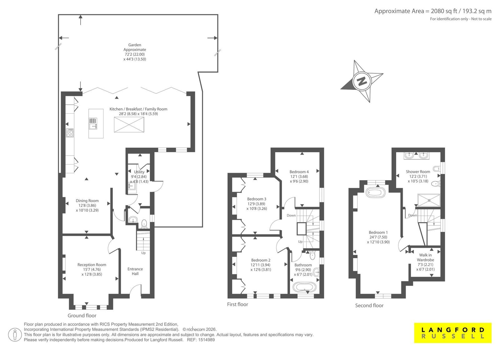 12, Longlands Road, Sidcup floorplan