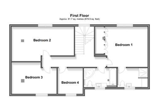 Mill Bank, Headcorn floorplan