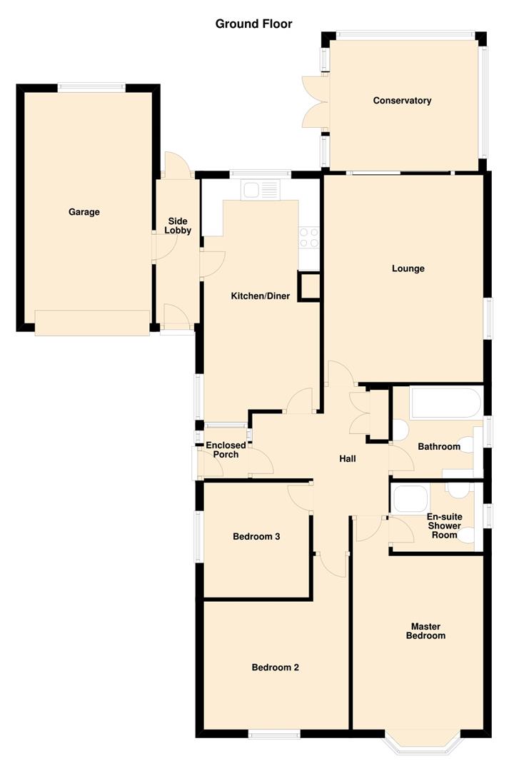 3 Bedrooms Detached bungalow for sale in Radmoor Road, Loughborough LE11