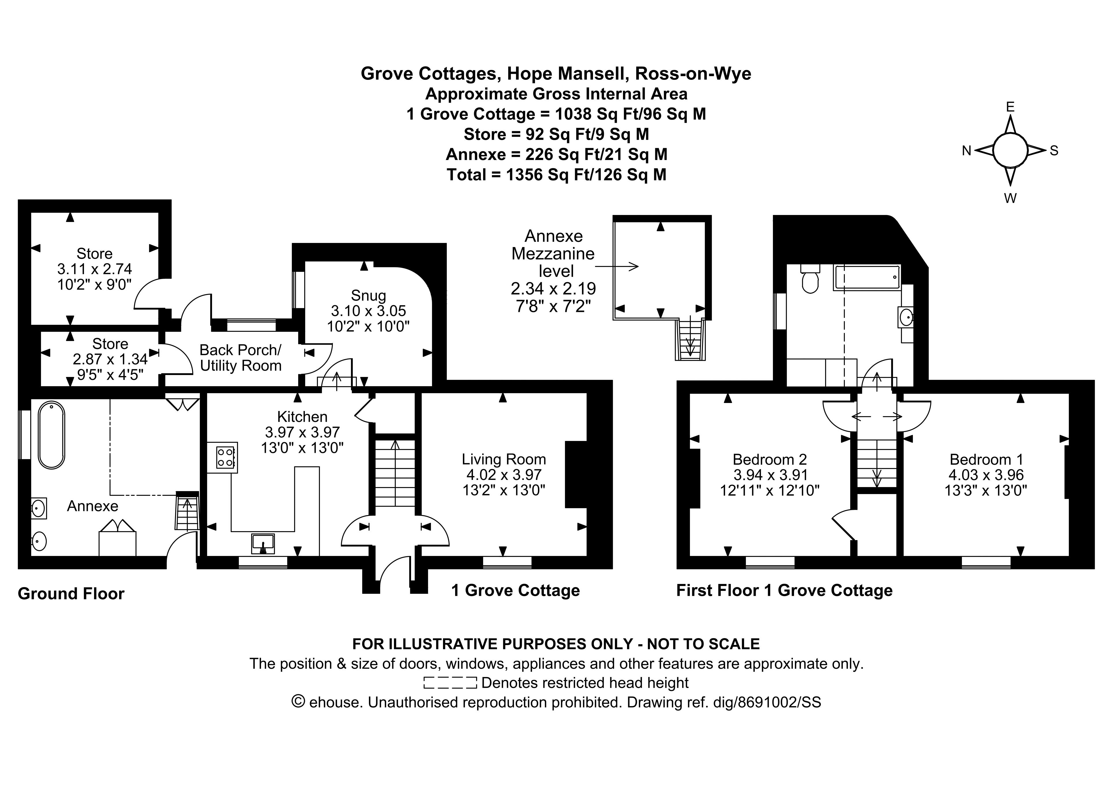 1 Grove Cottages, Ross-On-Wye floorplan