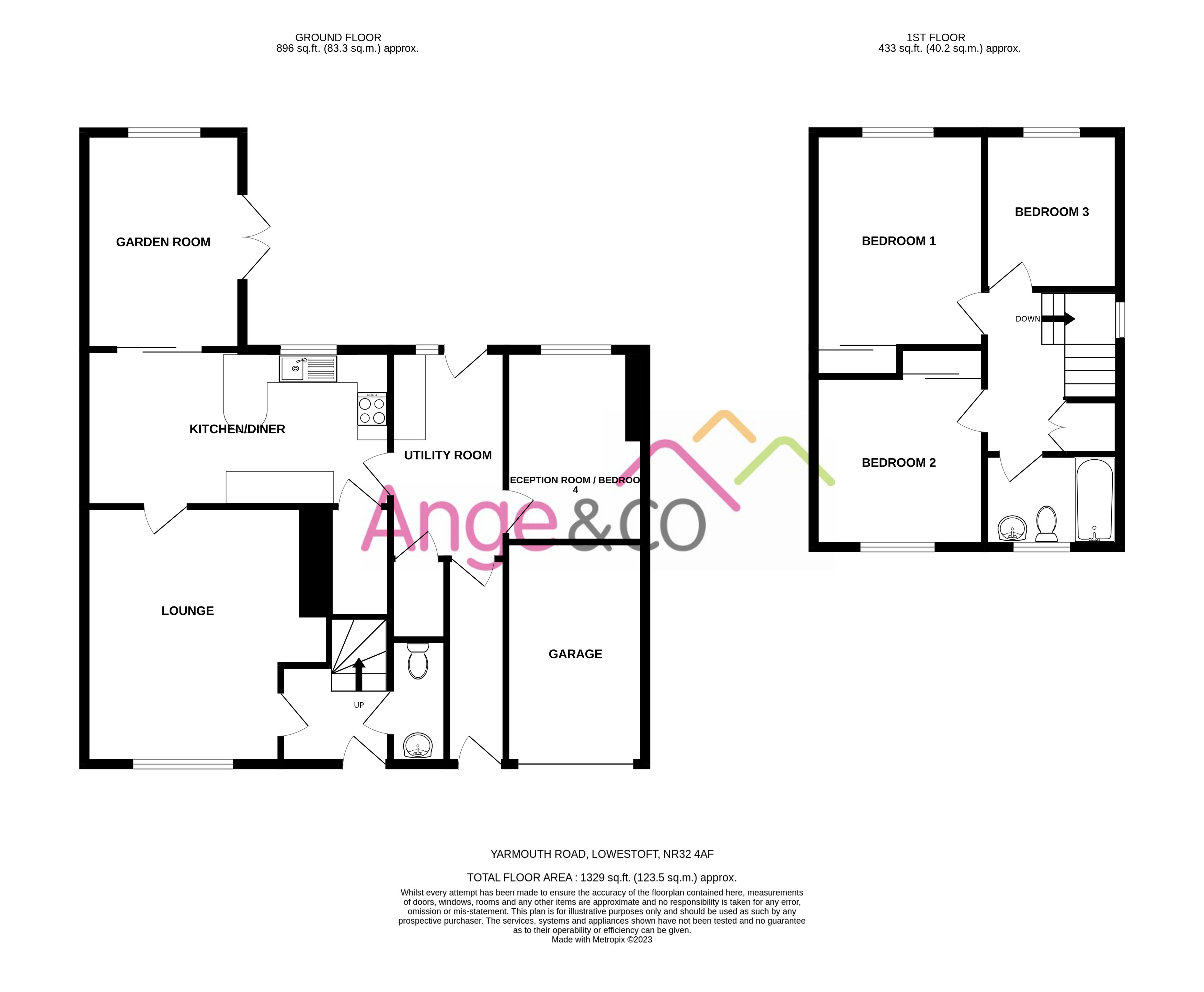 Yarmouth Road, Lowestoft NR32, 4 bedroom linkdetached house for sale