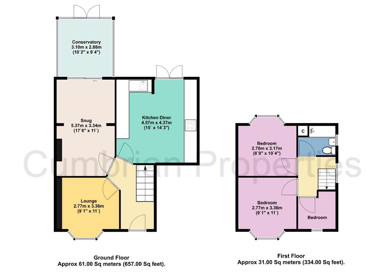 19, Windermere Road, Carlisle floorplan