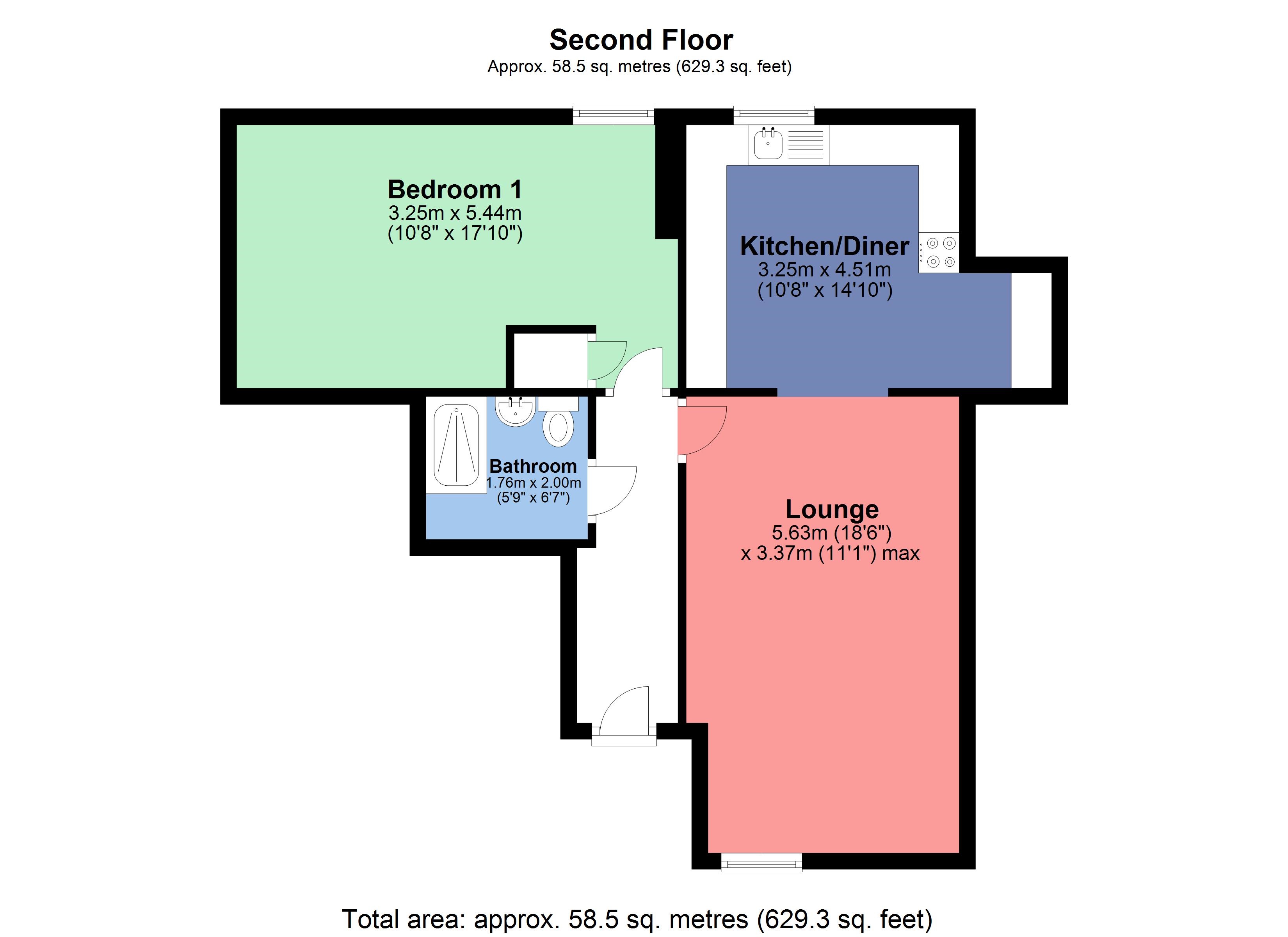 Church Lane, Kings Langley, Hertfordshire WD4, 1 bedroom flat for sale
