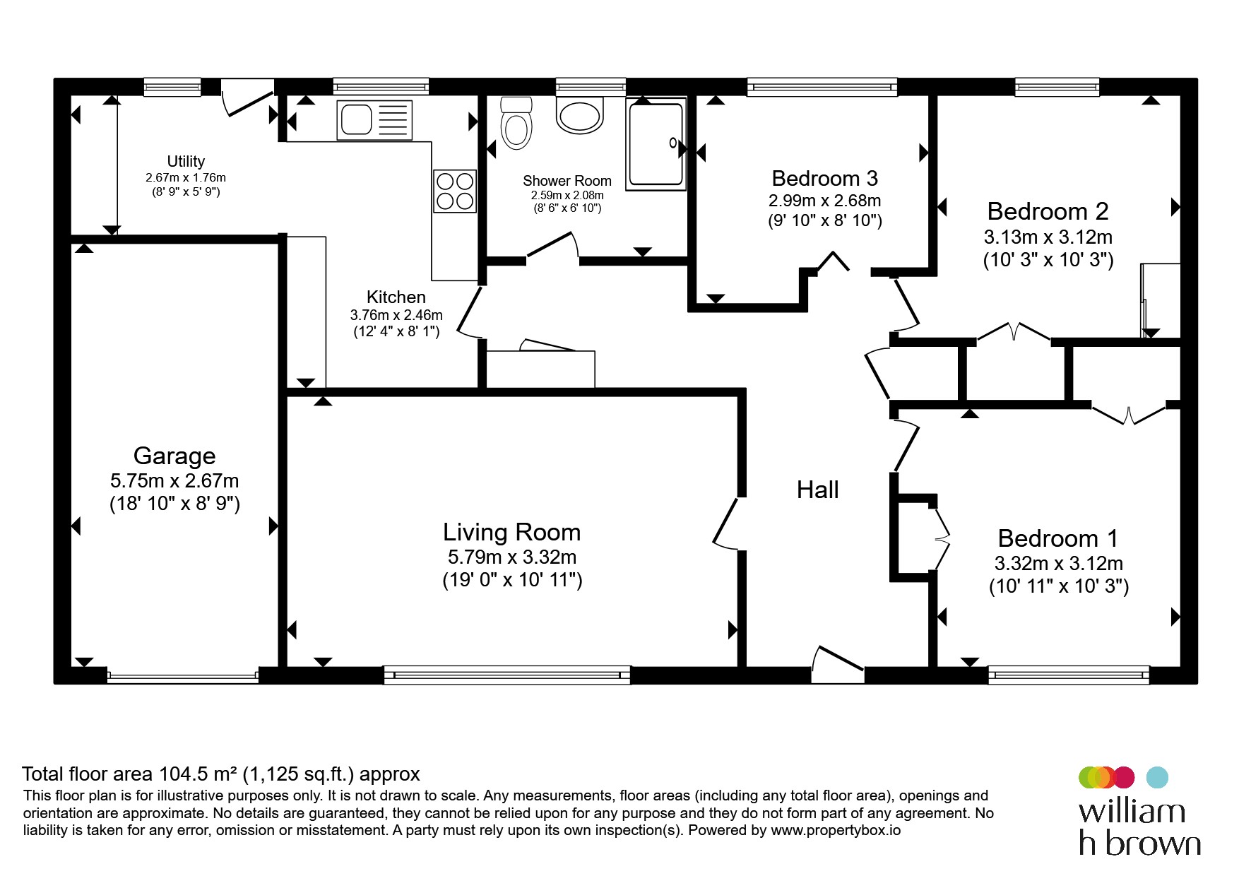 6, Old Hall Close, SHEFFIELD floorplan