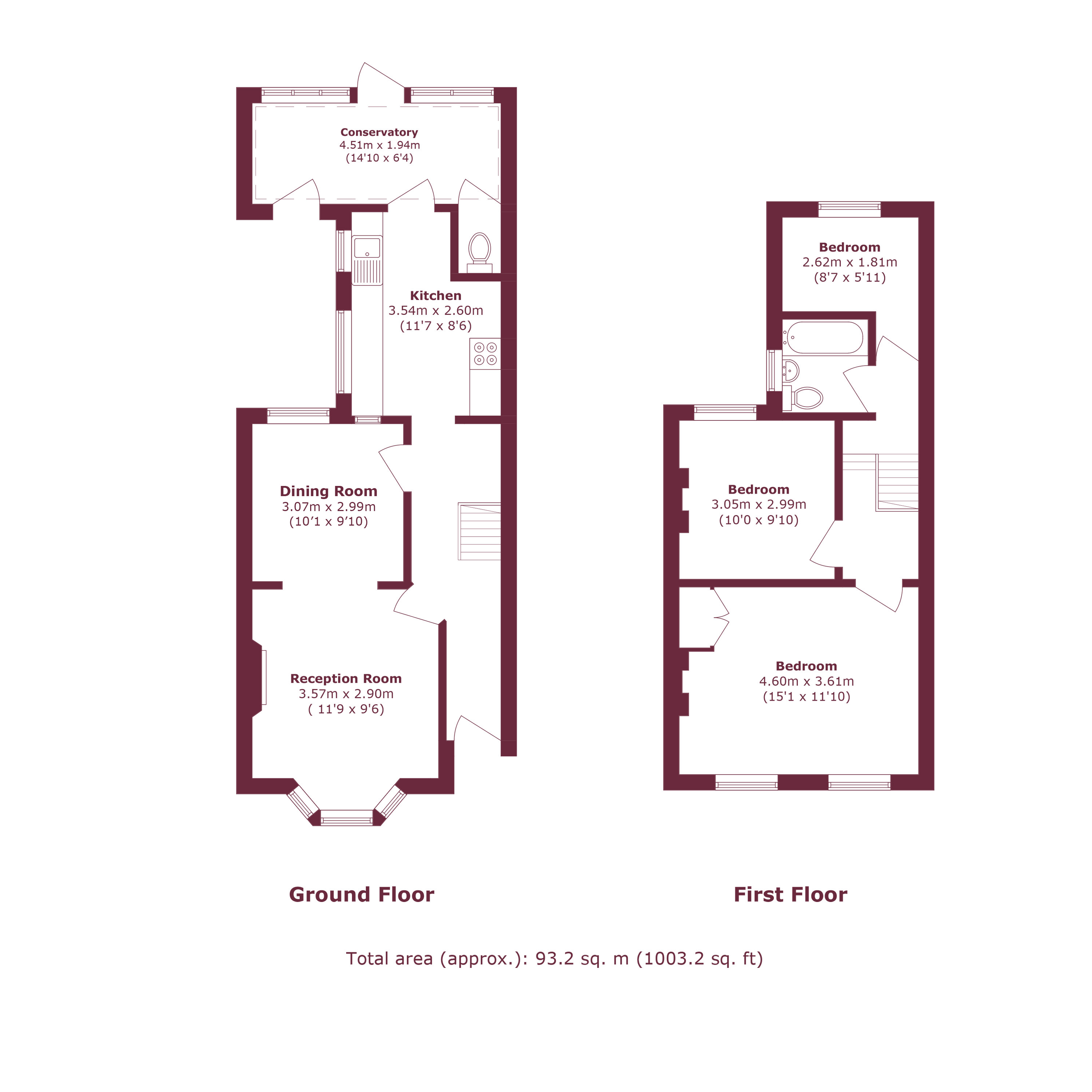 135, Caistor Park Road, London floorplan