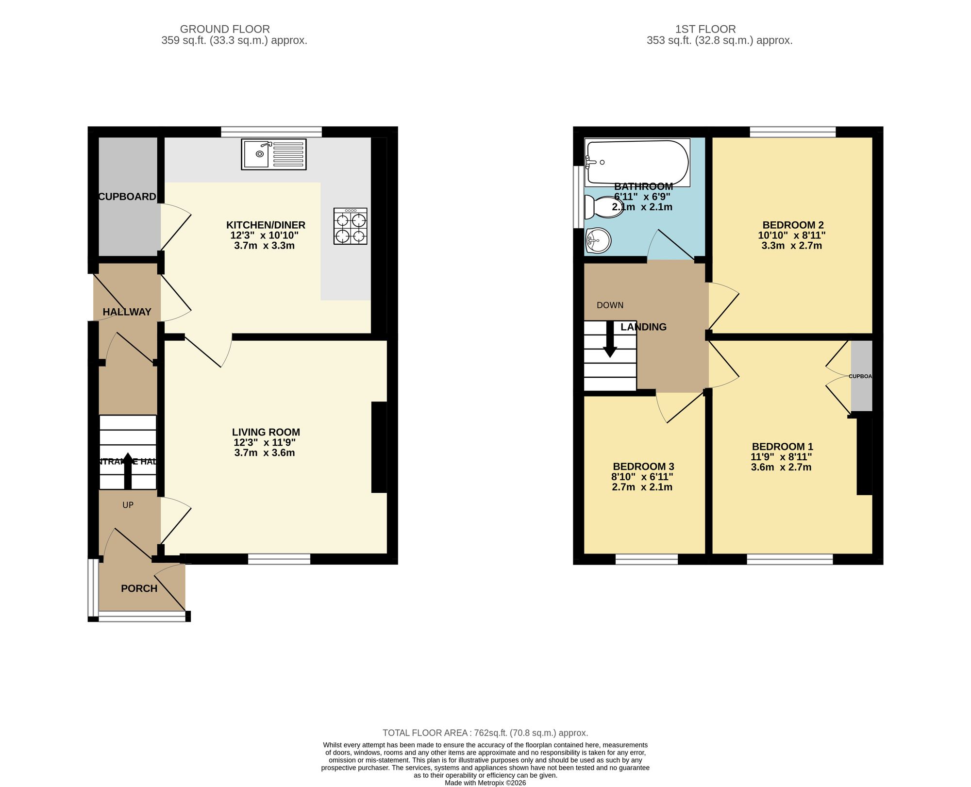 1 Royd Avenue, Bingley floorplan
