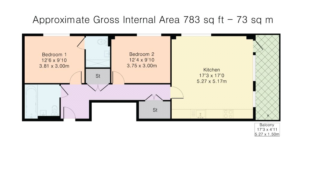 Flat 25,, Archer Apartments, Eastman Village, Harrow, London floorplan